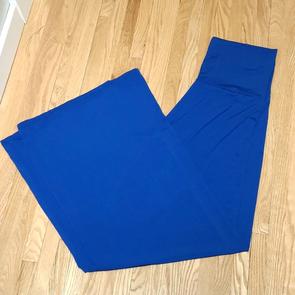 Blue palazzo pants